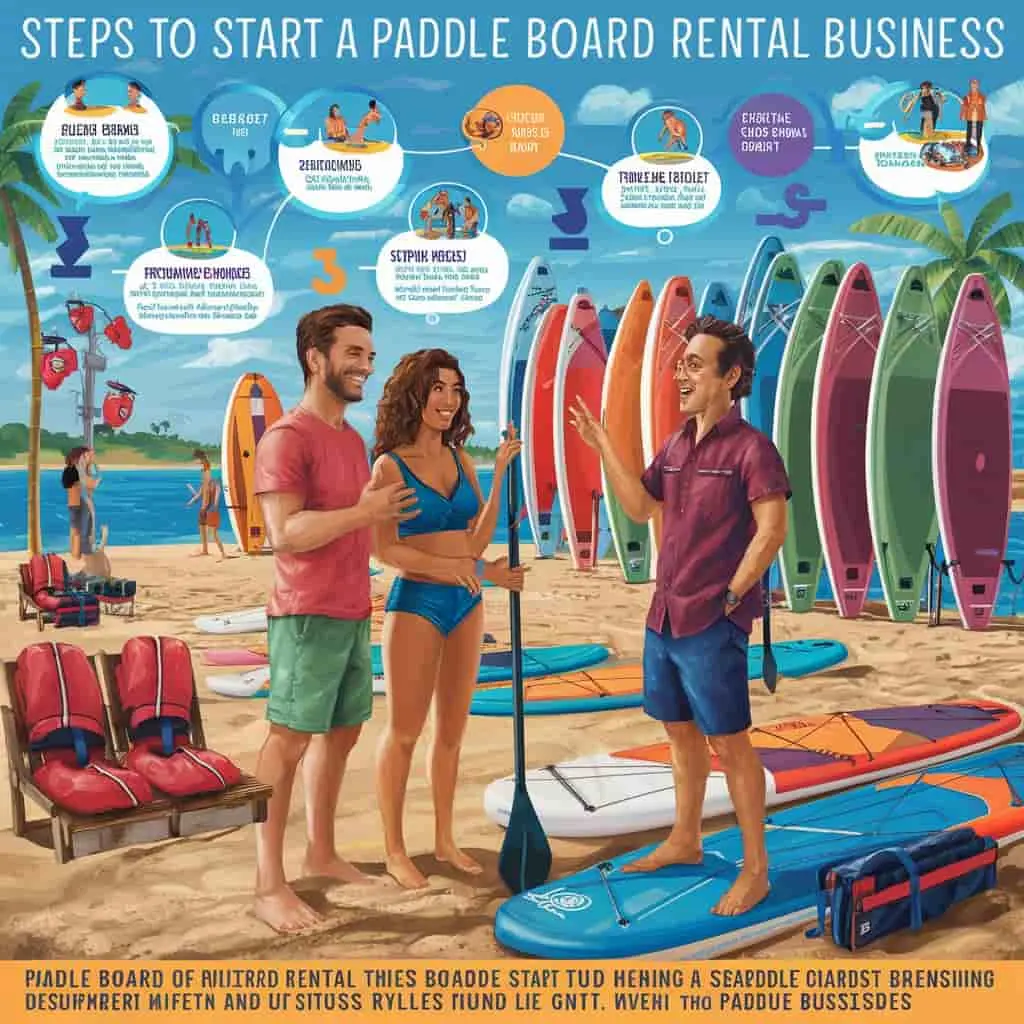 how to start a paddle board rental business