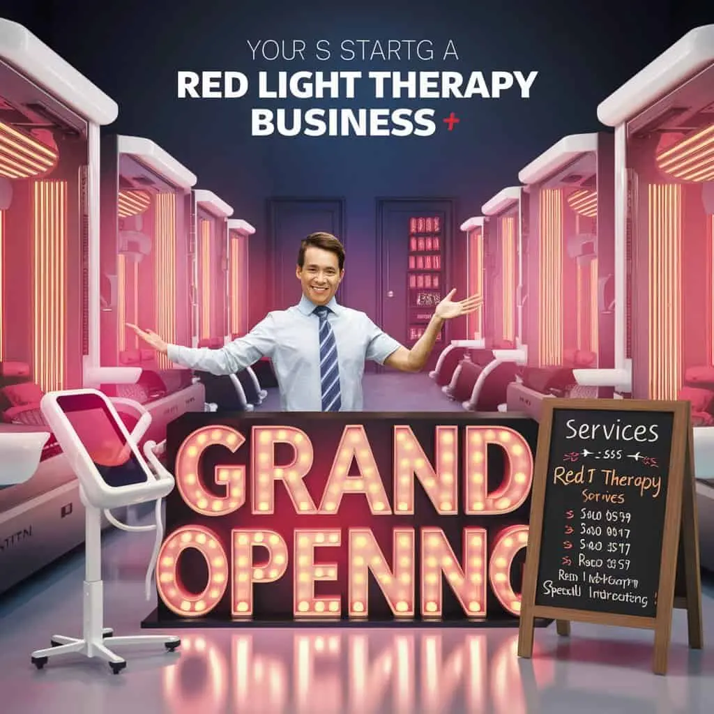 how to start a red light therapy business